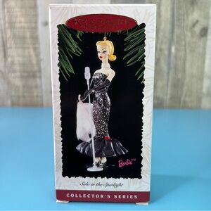 Hallmark Keepsake Ornament Solo In The Spotlight Barbie Handcrafted Dated 1995